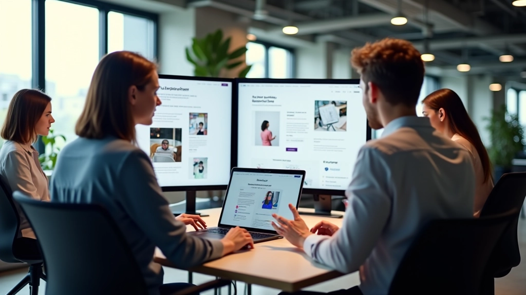 Ons team aan het werk op conversie-design projecten