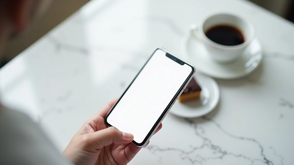 Mobiele telefoon toont twee verschillende landingspagina layouts naast elkaar voor vergelijking